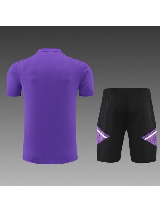 Camiseta Real Madrid Training Suit Short Sleeve Kit Purple 22/23