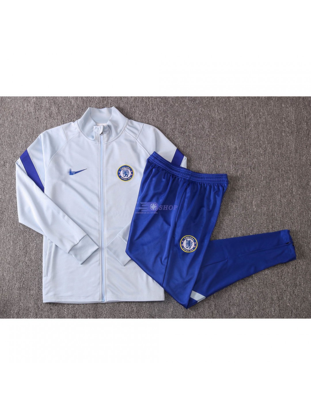 Chandal Chelsea FC 2020/2021 Cuello Alto Gris Claro