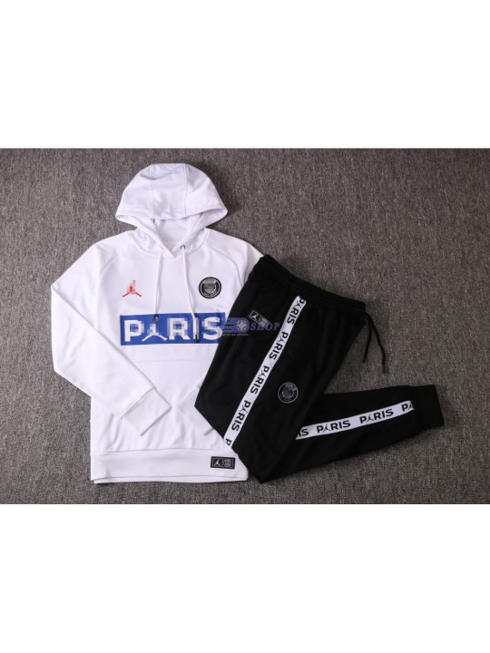 Sudadera PSG 2020/2021 Jordan Con Capucha Blanco Azul