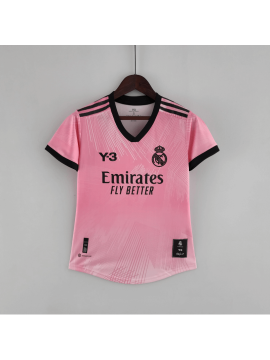 Camiseta Y-3 Real Madrid 120th Anniversary Rosa Mujer
