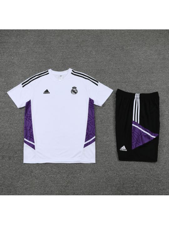 Camiseta De Entrenamiento Real Madrid 22/23 Blanco Púrpura