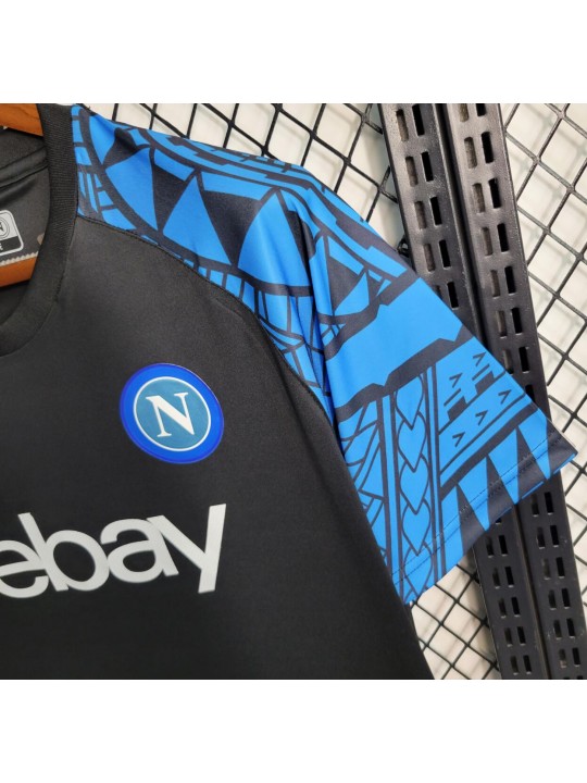 Camiseta Scc Napoli Pre-Match Negro 23/24