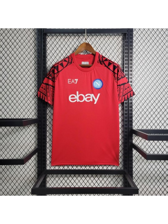 Camiseta Scc Napoli Pre-Match Rojo 23/24