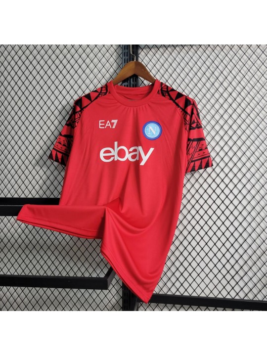 Camiseta Scc Napoli Pre-Match Rojo 23/24