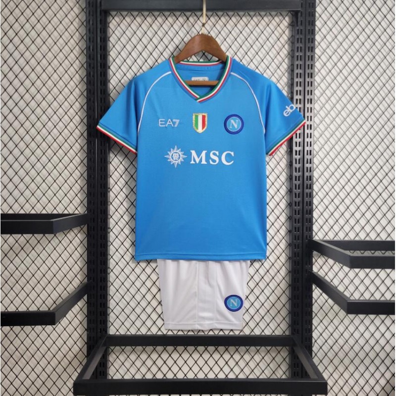 Camiseta Scc Napoli Primera Equipación 23/24 Niño