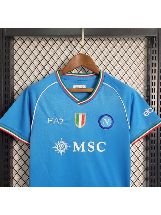 Camiseta Scc Napoli Primera Equipación 23/24 Niño