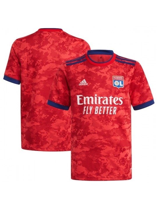 Camiseta Olympique De Lyon 2ª Equipación 21/22 Niño