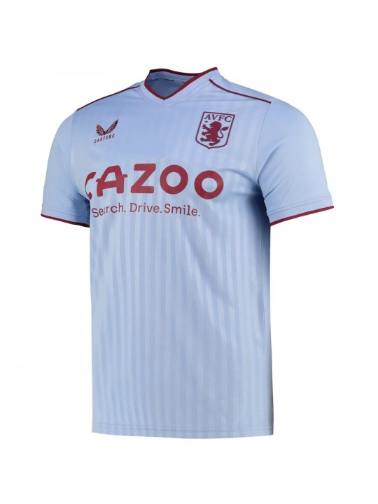 Camiseta Aston Villa Segunda Equipación 22/23 Niño