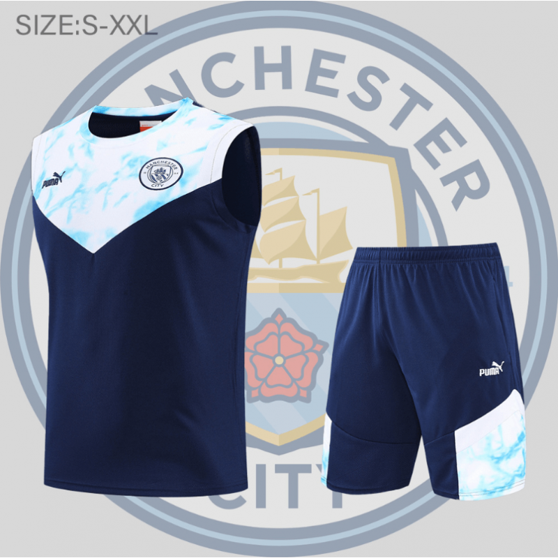 CAMISETA SIN MANGAS 22/23 MANCHESTER CITY CONJUNTO DE ENTRENO + Pantalone