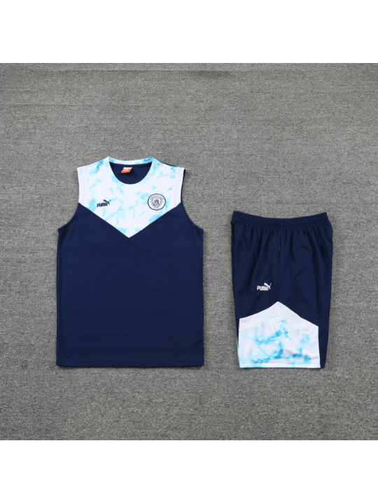 CAMISETA SIN MANGAS 22/23 MANCHESTER CITY CONJUNTO DE ENTRENO + Pantalone