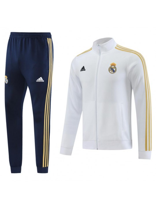 Chandal Entrenamiento Fc Real Madrid Blanco 2023 +Pantalones