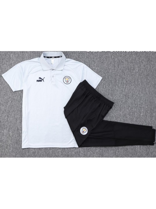 Polo MANCHESTER CITY Pre-Match 23/24 Gris Claro