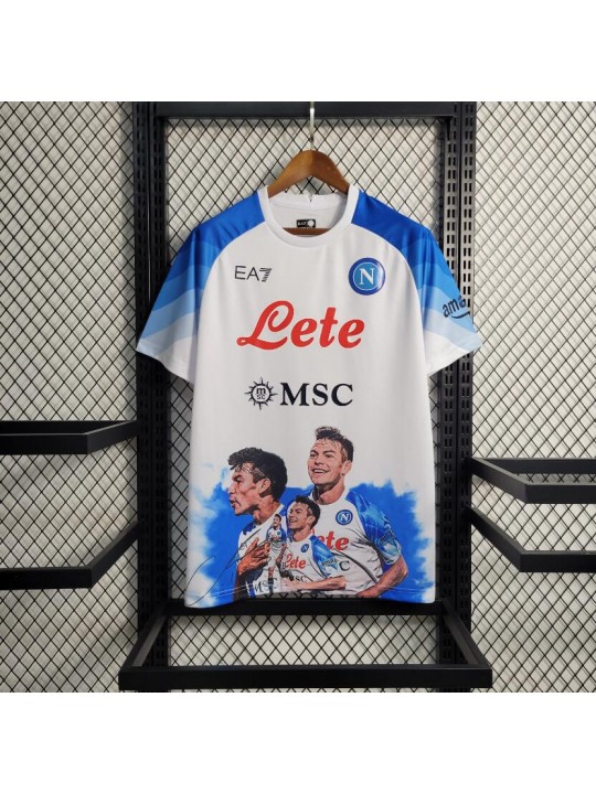 Camiseta Napoli Champions Edition Blanco 23-24