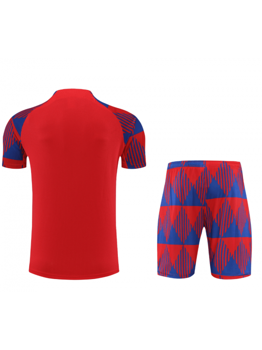 Camiseta FC b-arcelona Pre-Match 23/24 Rojo + Pantalones