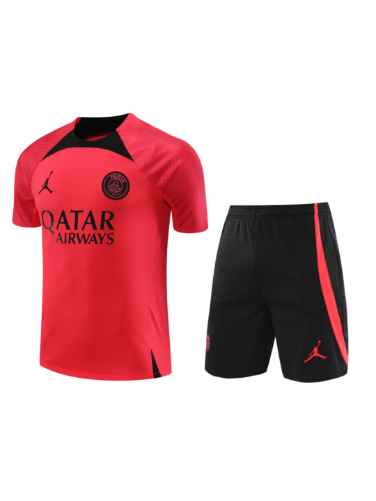 Camiseta FC Paris Saint-Germain Pre-Match 23/24 Rojo + Pantalones