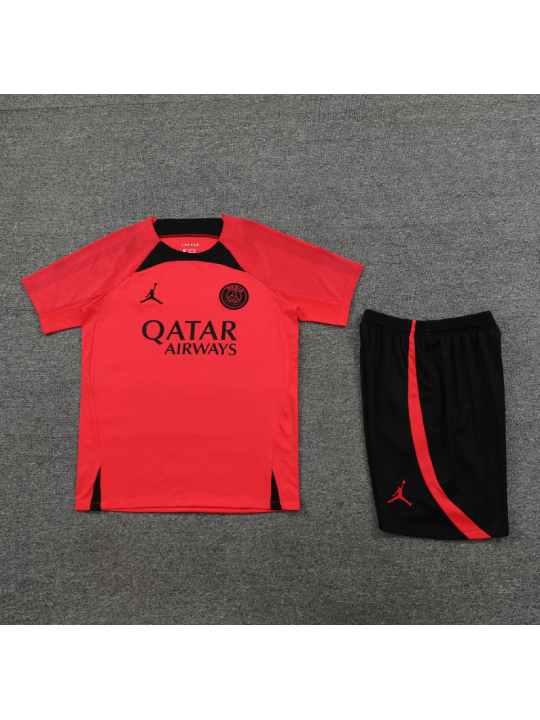 Camiseta FC Paris Saint-Germain Pre-Match 23/24 Rojo + Pantalones