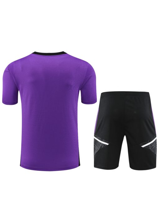 Camiseta Real Madrid CF Pre-Match 2022-2023 Púrpura + Pantalones