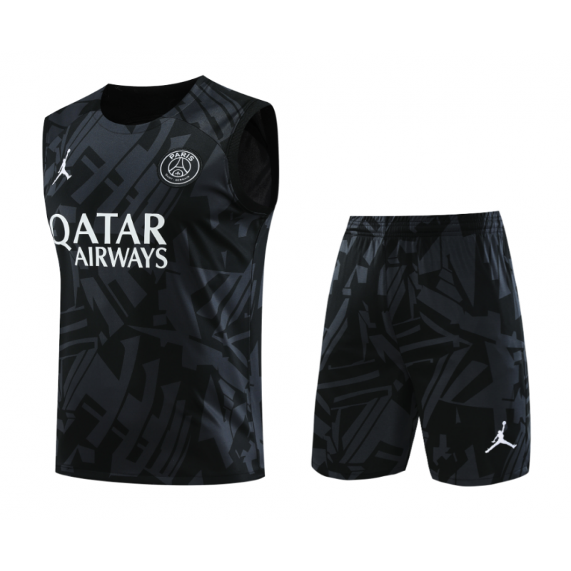 Camiseta Sin Mangas Paris Saint-Germain Pre-Match 23/24 Negro + Pantalones