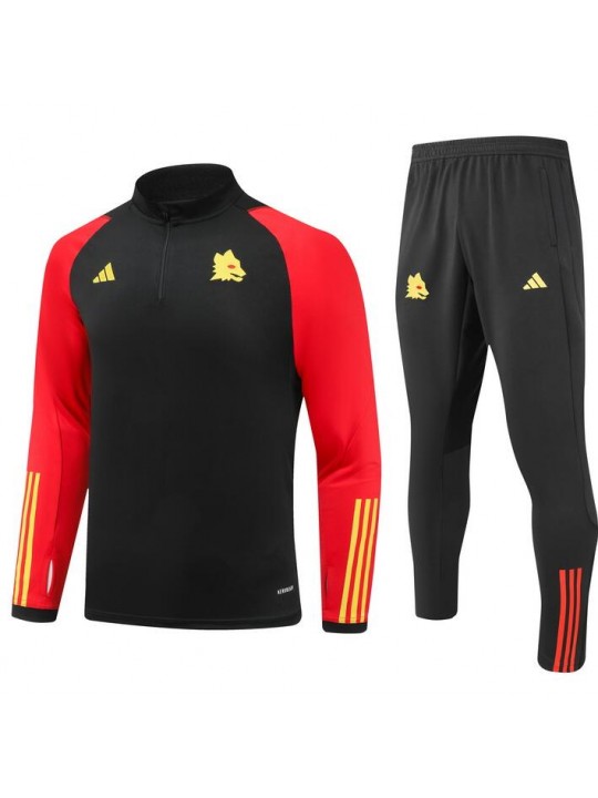 Sudadera AS ROMA Training 2023/2024 Negro Niño +Pantalones