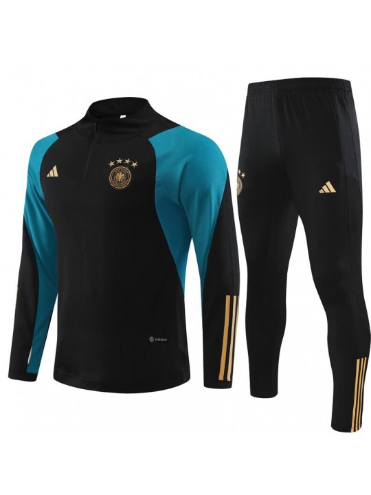 Sudadera Fc Alemania 23/24 Negro (Hombre/Niño) + Pantalones