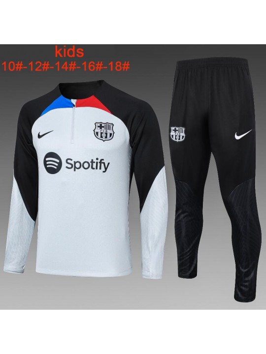 Sudadera Fc b-arcelona Training 2023-2024 Gris Niño + Pantalones