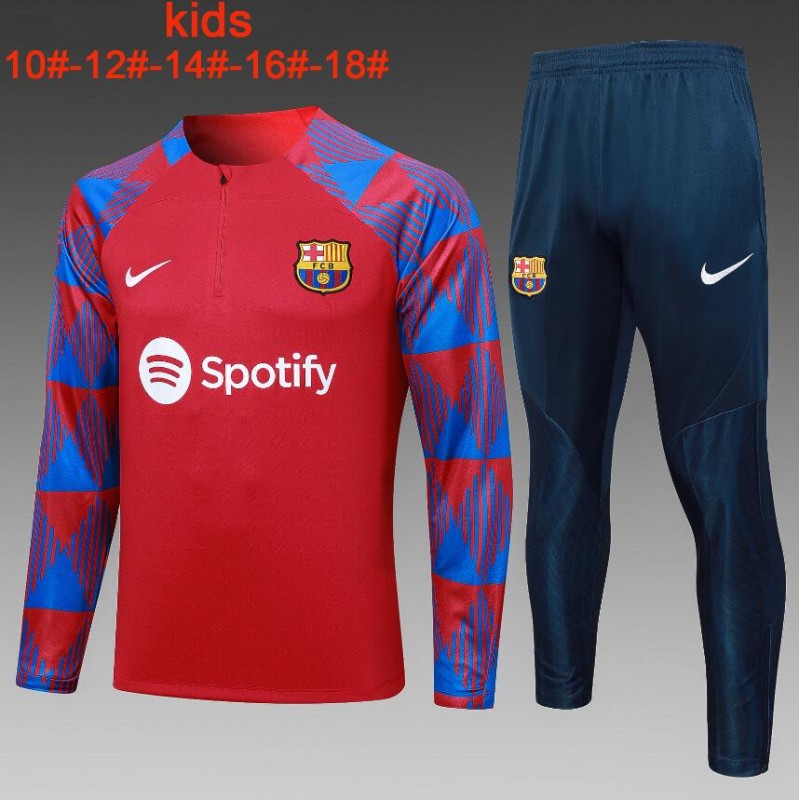 Sudadera Fc b-arcelona Training 23/24 Rojo Niño + Pantalones