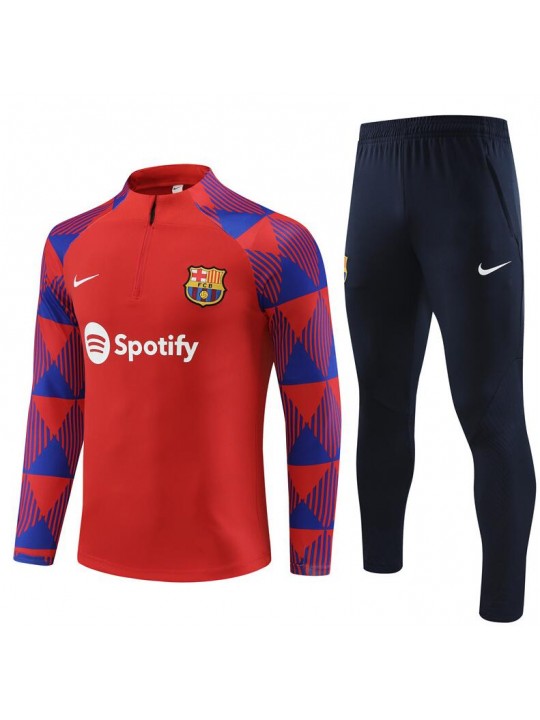 Sudadera Fc b-arcelona Training 23/24 Rojo + Pantalones