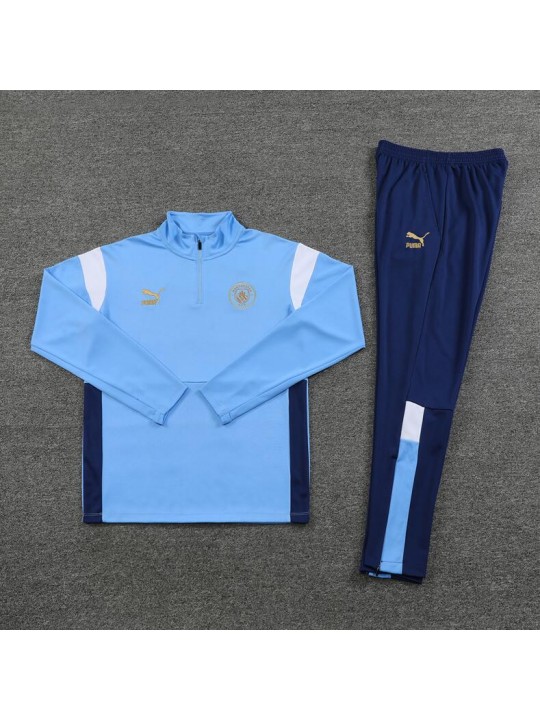 Sudadera Manchester City FC 23/24 Azul (Hombre/Niño) + Pantalones