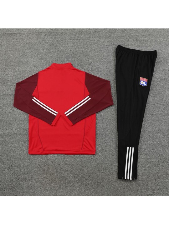 Sudadera Olympique Lyonnais 23/24 Rojo + Pantalones