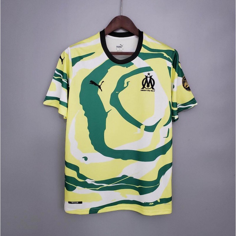 Camisetas Olympique Marseille "OM Africa" Edición especial 2021/2022  Blanco Amarillo Verde