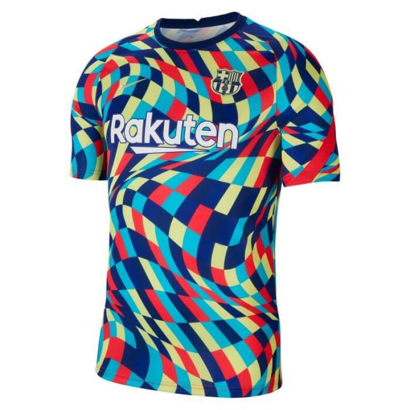 Camiseta De Calentamiento Fc b-arcelona 2020/2021 Azul