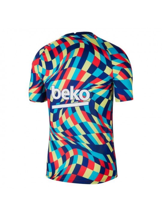 Camiseta De Calentamiento Fc b-arcelona 2020/2021 Azul