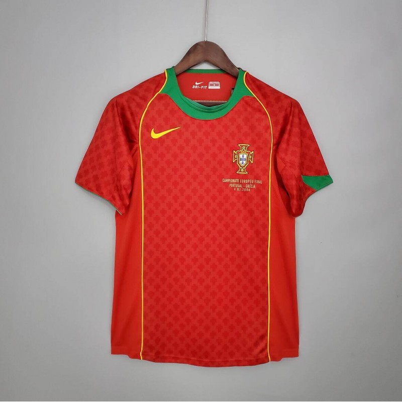 Camiseta Portugal Primera Equipación 2004