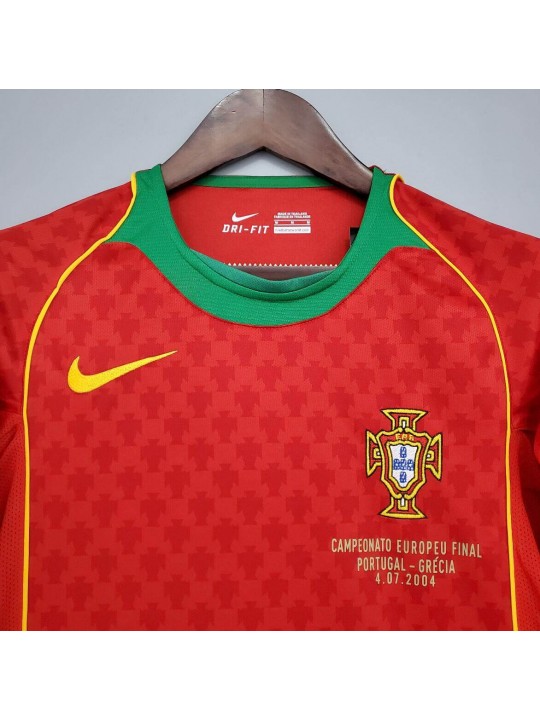 Camiseta Portugal Primera Equipación 2004