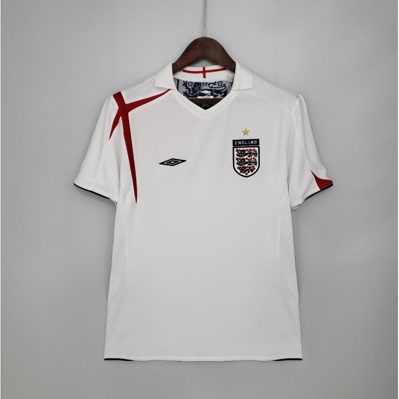 Camiseta Retro 2006 Inglaterra Primera Equipación