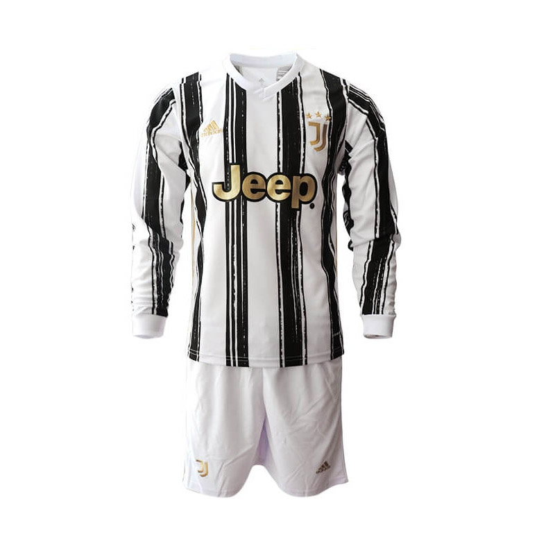 Camiseta Juventus Primera Equipacion Manga Larga 2020/2021 Niño