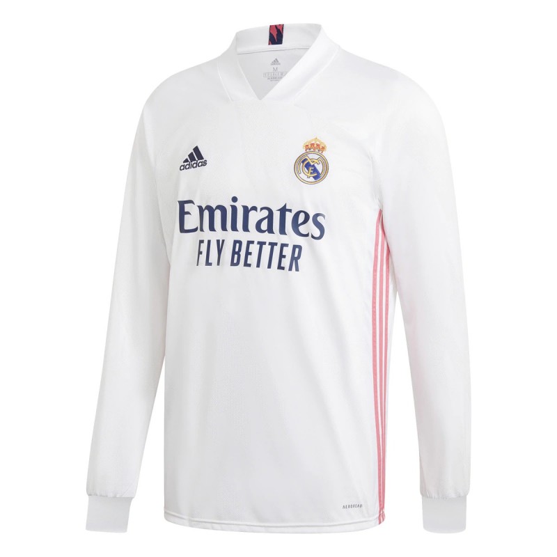 Camiseta Real Madrid Primera Equipación 2020-2021 Manga Larga Niño