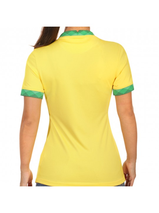 Camiseta Primera Equipación Brasil Mujer 2020 2021 Stadium