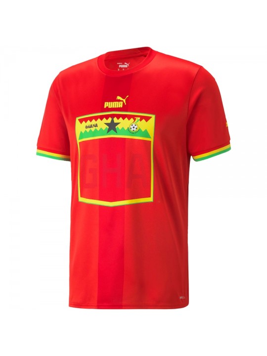 Camiseta Ghana Segunda Equipación 2022