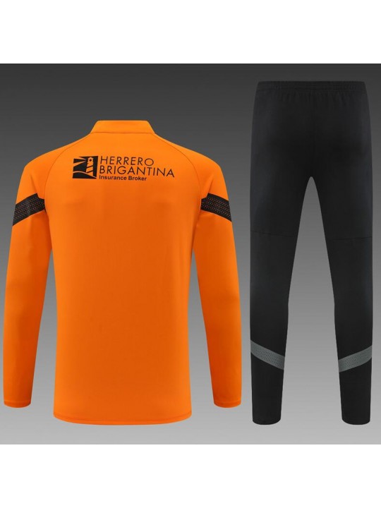 Sudadera entrenamiento FC Valencia 22/23 Niño Naranja