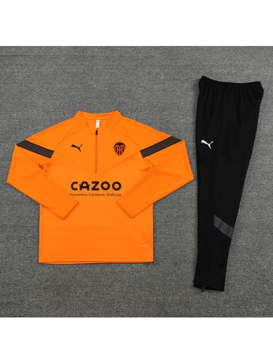 Sudadera entrenamiento FC Valencia 22/23 Niño Naranja