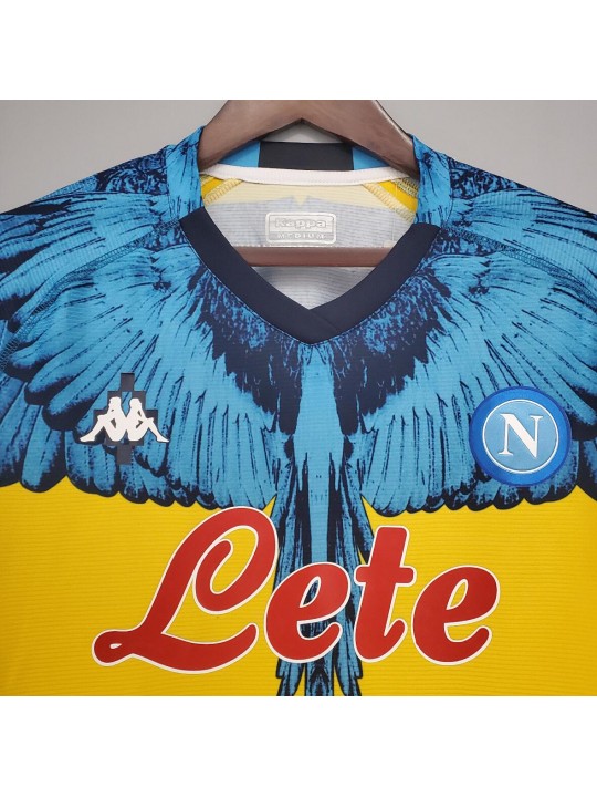 Camiseta Scc Napoli Amarilla x azul 2020-2021