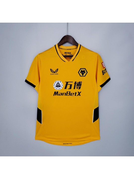 Camiseta Wolverhampton Wanderers Segunda Equipación 2021-2022 Niño