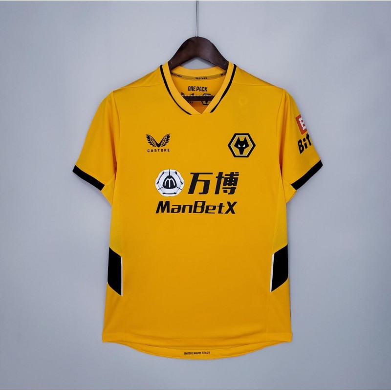 Camiseta Wolverhampton Wanderers Segunda Equipación 2021-2022 Niño