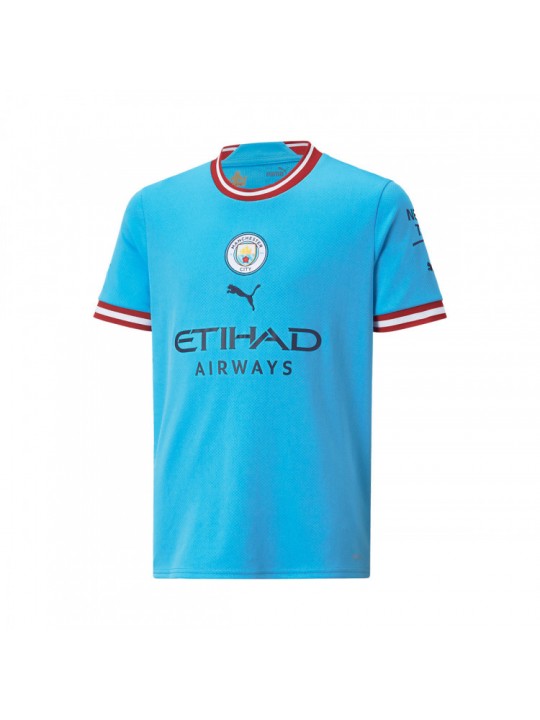 CAMISETA MANCHESTER CITY FC PRIMERA EQUIPACIÓN 2022-2023 NIÑO