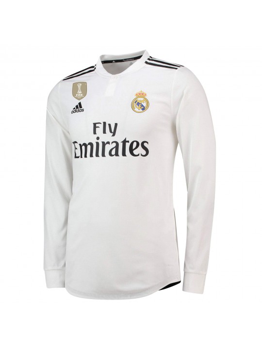 Camiseta de la 1ª equipación del Real Madrid 2018-19 de manga larga