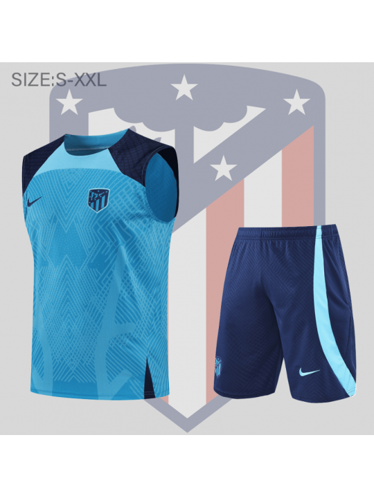 Camiseta De Fútbol Sin Mangas Atletico Madrid Pre-Match 22/23 + Pantalones