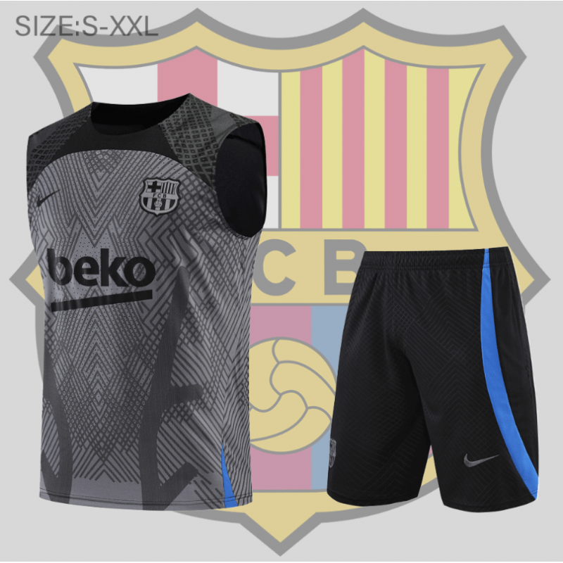 Camiseta De Fútbol Sin Mangas b-arcelona 22/23 +Pantalones