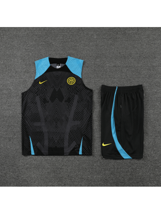 Camiseta De Fútbol Sin Mangas Inter Milan Pre-match 22/23 + Pantalones