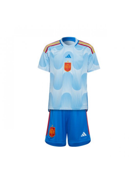 Camiseta España Segunda Equipación Mundial Qatar 2022 Niño